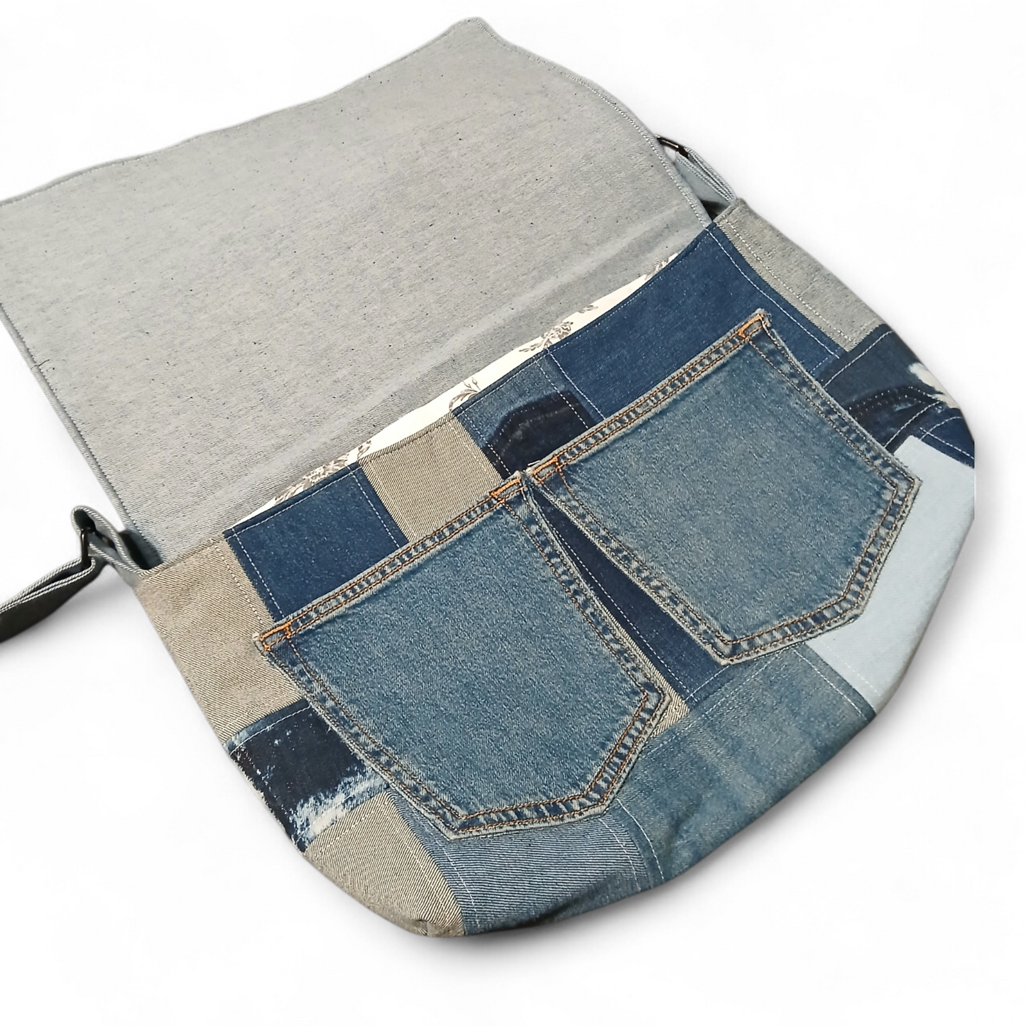 Absolutely New-Denim Large Crossbody