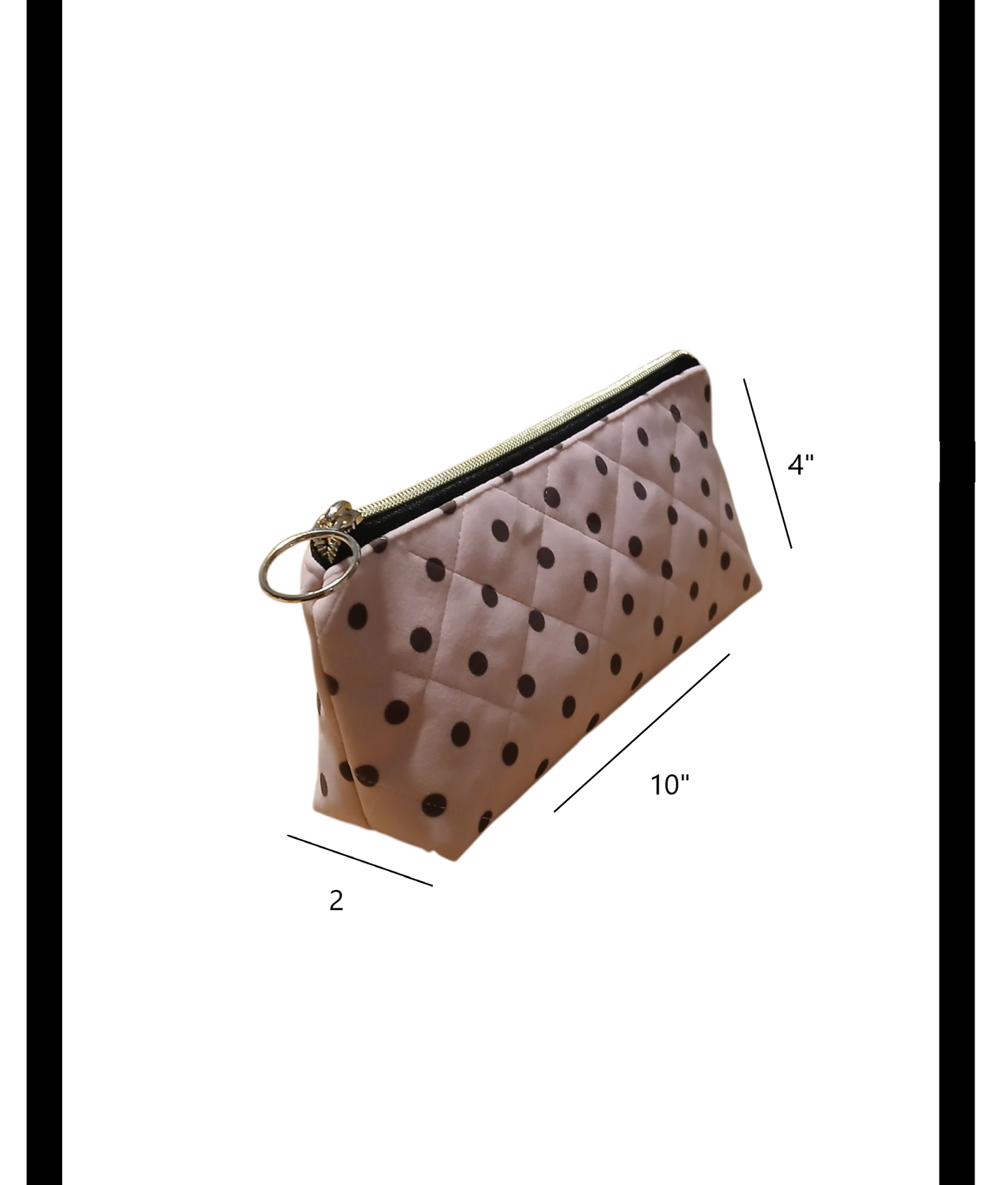 Grace Pink Polka Dot Makeup Bag