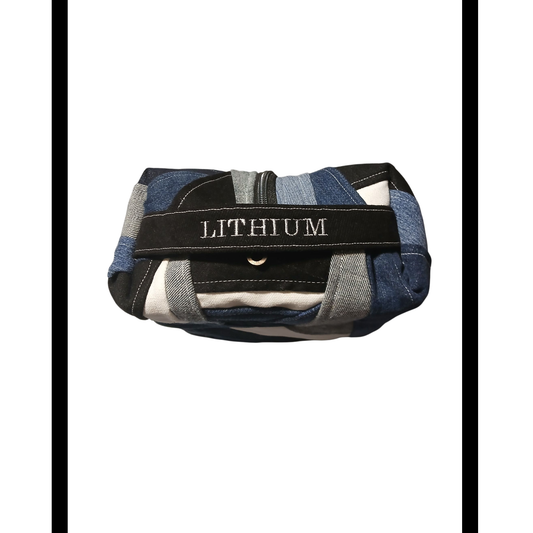 Blue Denim and White Canvas Karmen