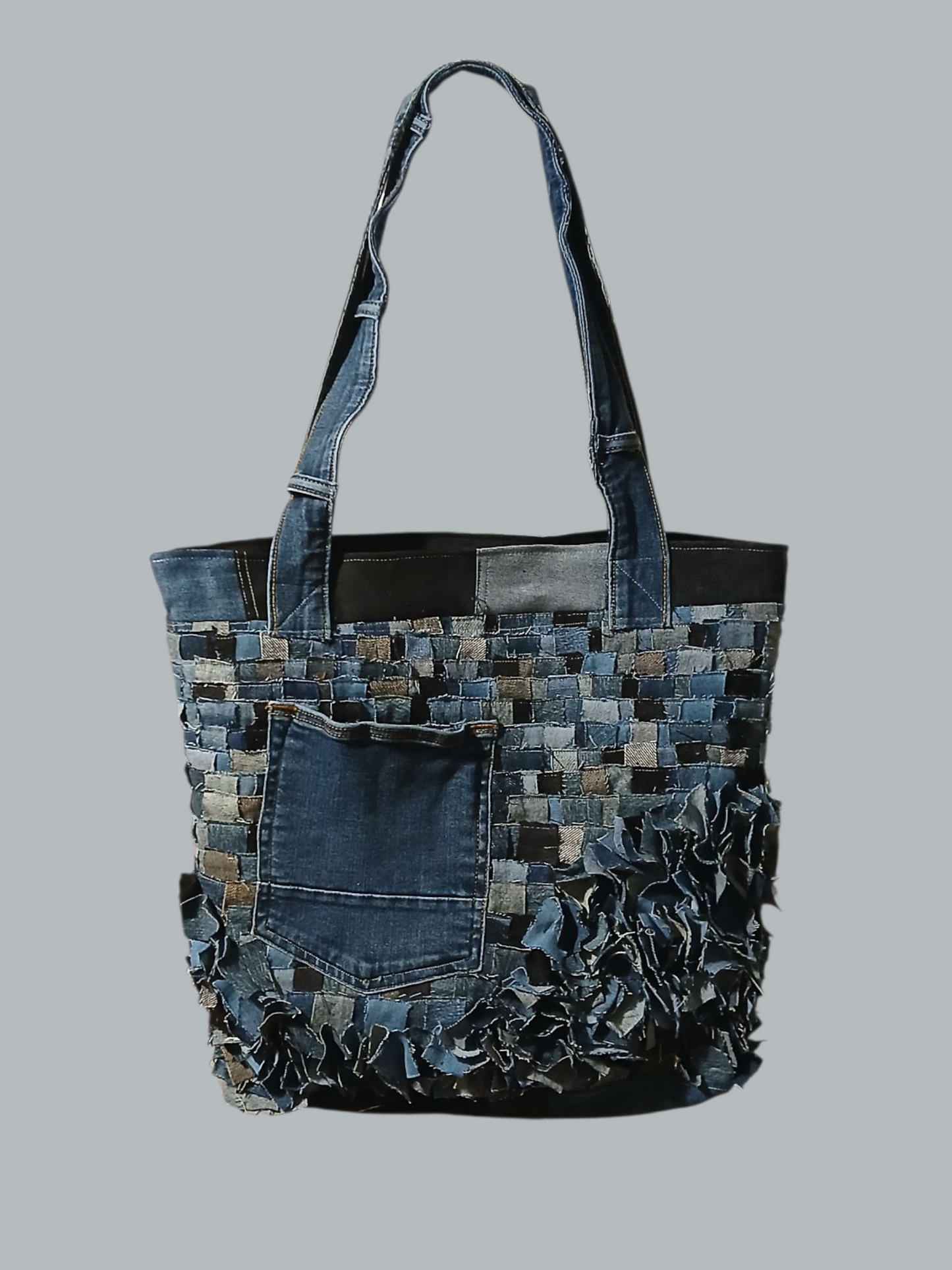 Denim Dark Blue Upcycled Tote bag