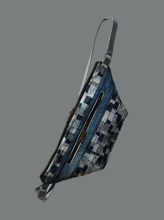 Denim Upcycle Blue Sling bag