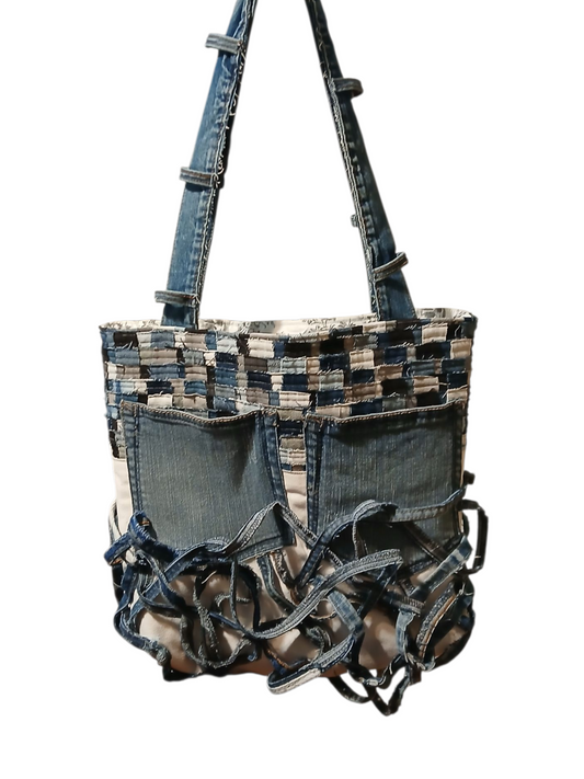 Absolutely New-Denim Medusa Tote