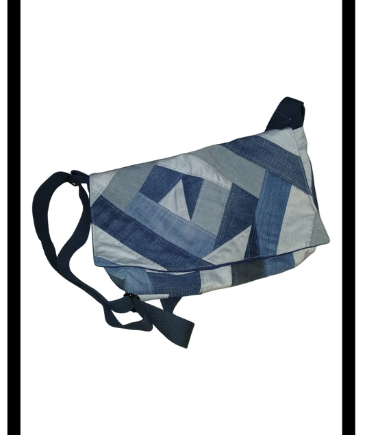 Blue Crossbody Bag in Denim