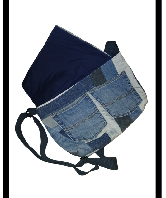 Blue Crossbody Bag in Denim